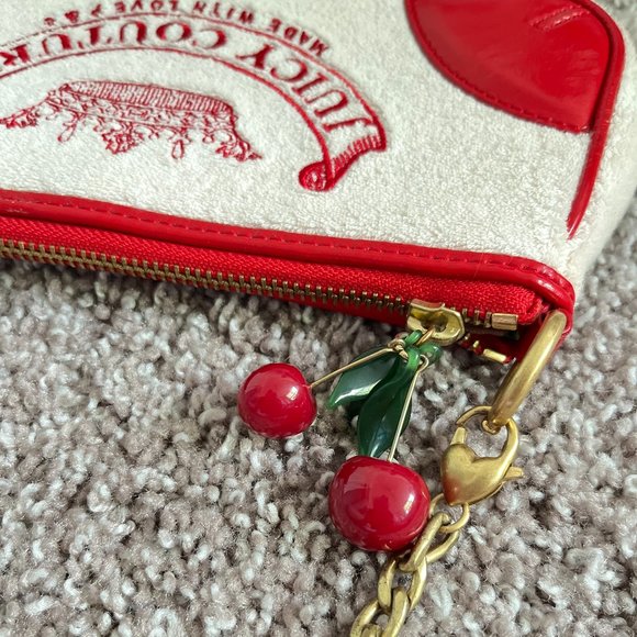 SOLD 🚫 Juicy Couture: White Cherry Baguette Bag - Picture 6 of 8